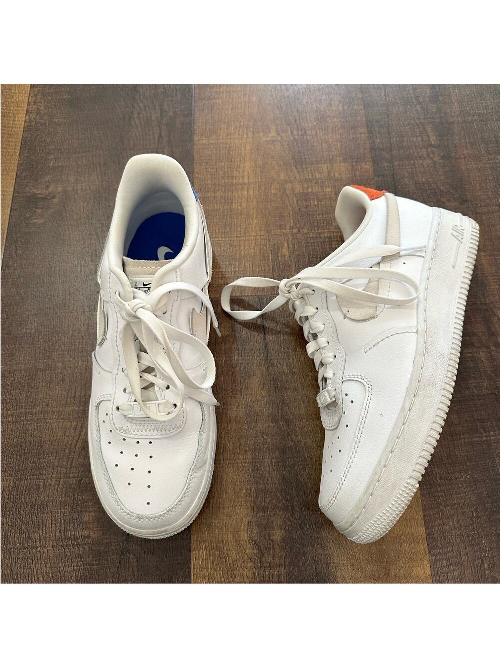 Nike Air Force 1 Low White Leather Sneakers Women’s Size 8